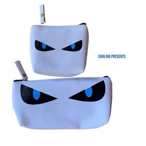 Eyes 2 Piece Bag Set Unisex Color White
